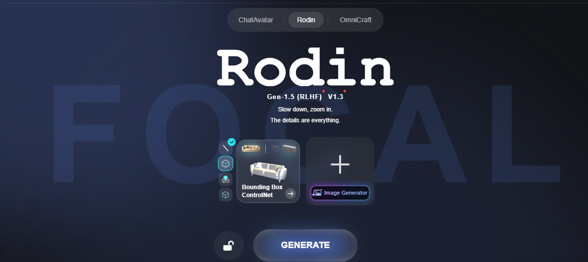 Visualización de un modelo 3D complejo generado por Rodin IA